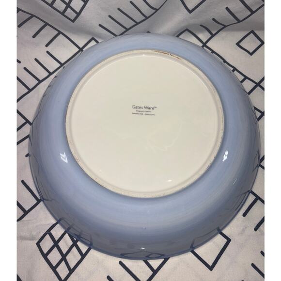 Laurie Gates Ware Blue Artichoke Bowl - Picture 2 of 5